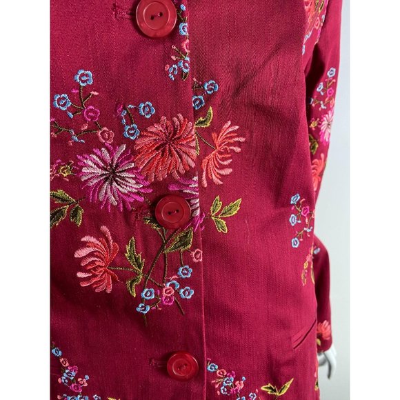 Coldwater Creek Embroidered Jacket Sz M - Picture 4 of 12
